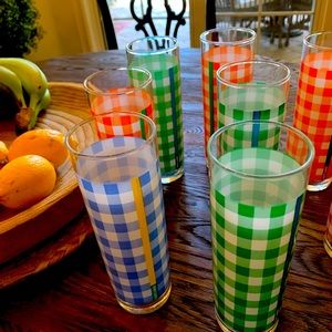 Ice tea glasses, VINTAGE, Rare, Ralph Lauren .  Purchased 30 years ago    SOLD